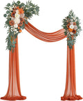 Burnt Orange Artificial Wedding Arch Flowers Kit by Love%C2%A0Every%C2%A0Bit%C2%A0of%C2%A0Life
