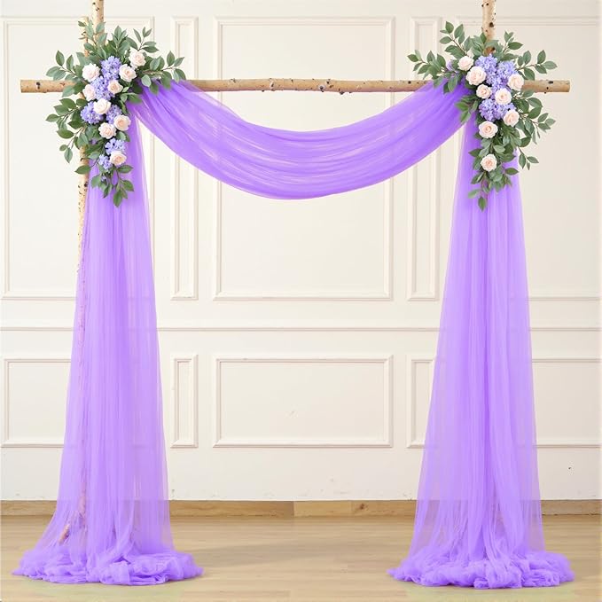 Lavender Purple Arch Draping Fabric by Gogoparti