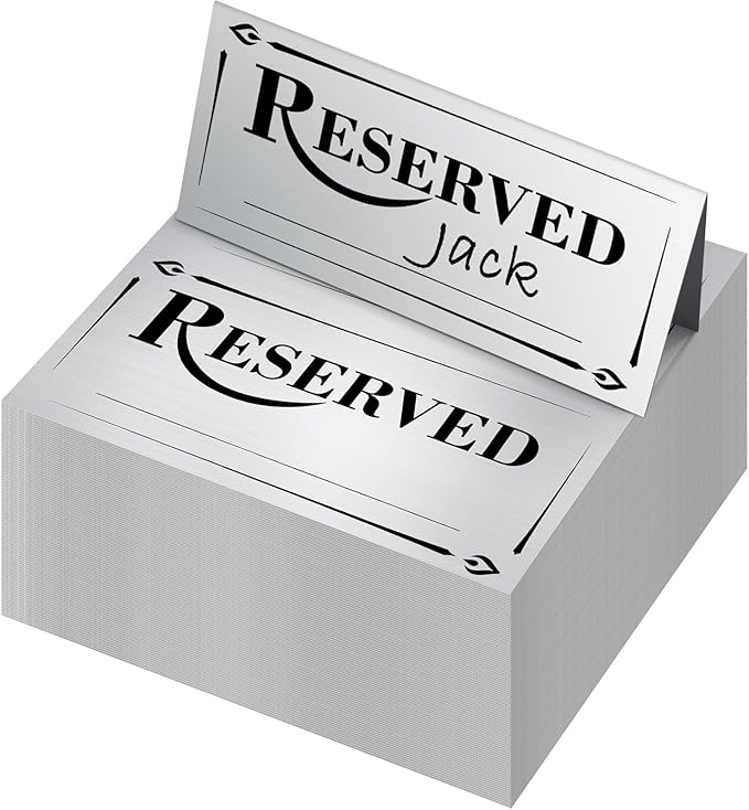 300 Pcs Paper Table Reserved Sign by Resurhang