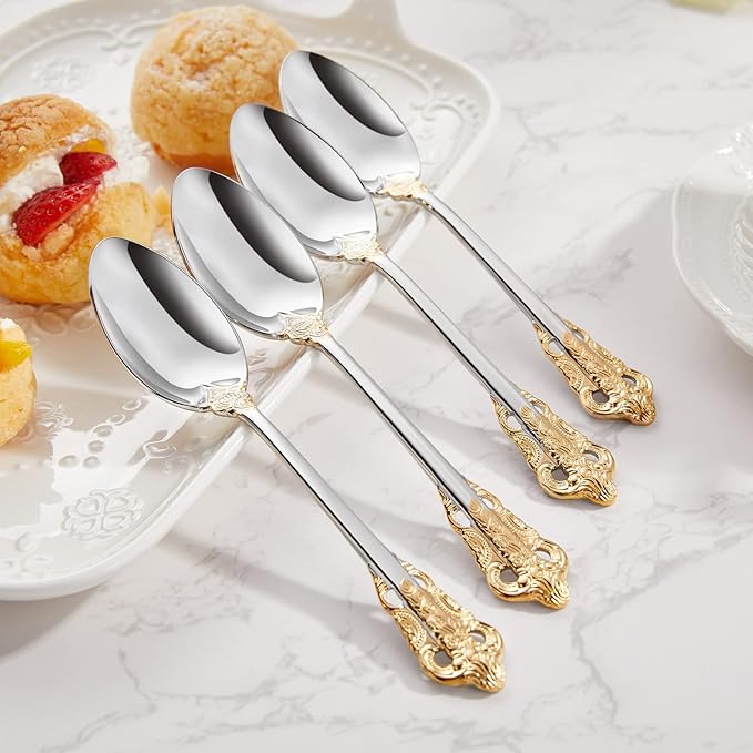 KEAWELL Luxury 6.3" Teaspoons, 18/10 Stainless Steel, Gorgeous Small Spoons - Image 4