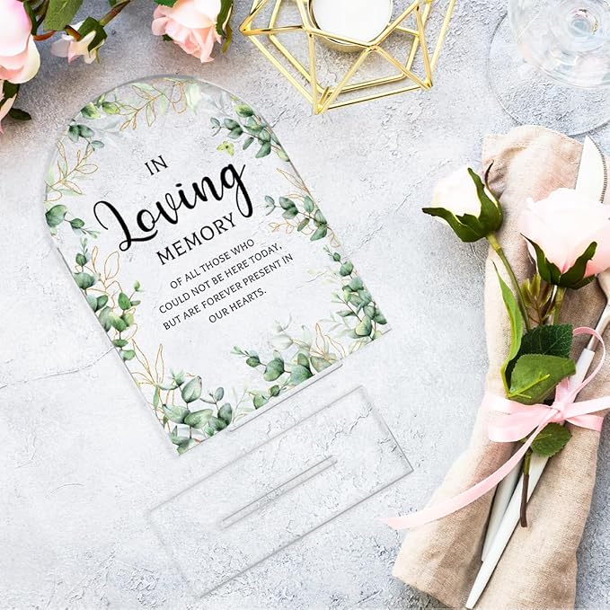 Wedding Memorial Sign，In Loving Memory Wedding Sign，Weddings Supplies 5x7 Inch - Image 6