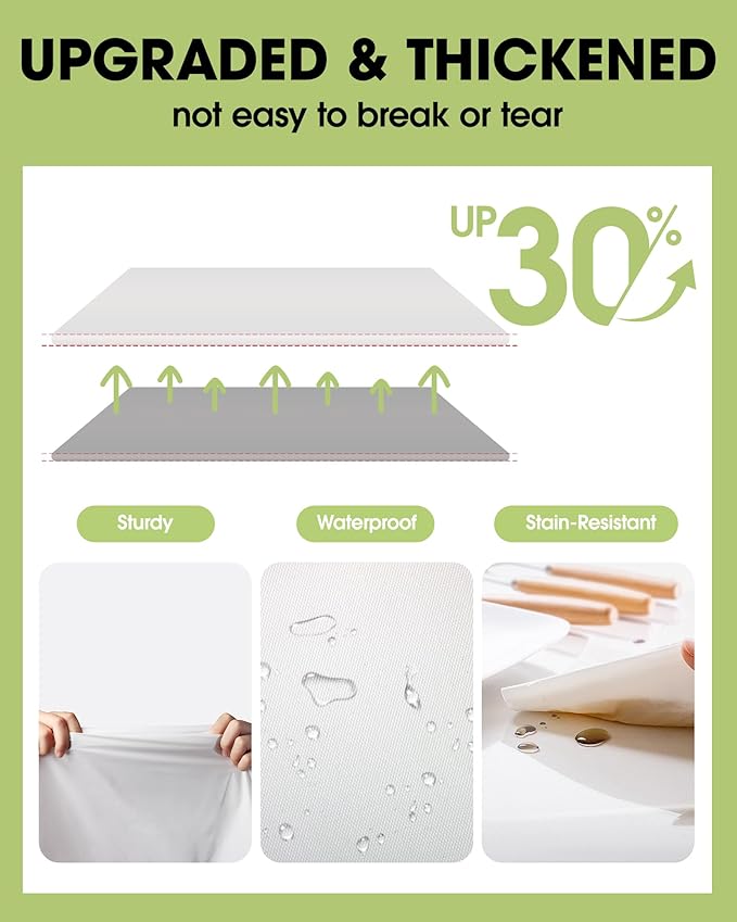 Pureegg Plastic Table Cloth Disposable 10 Pack, Decorative Tablecloths - Image 4