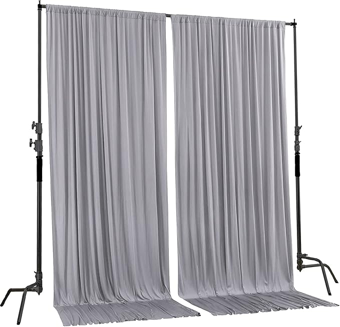 AK TRADING CO. 10 feet x 8 feet IFR Polyester Backdrop Drapes Curtains Panels - Image 2