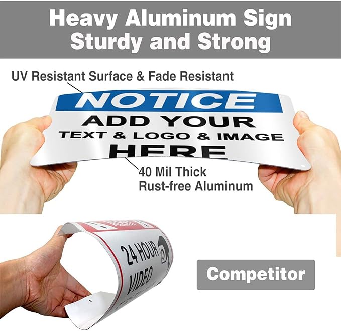 Custom Notice Signs Outdoor Metal - Image 5