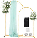 Wedding Arch Backdrop Stand 7.2FT, 6FT Set of 2 by WellSign