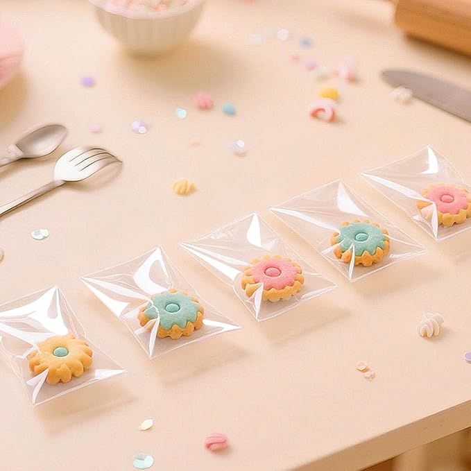 PigPotParty 2"x3" Cellophane Cookie Bags Self Sealing, Party Favors, Gift - Image 8