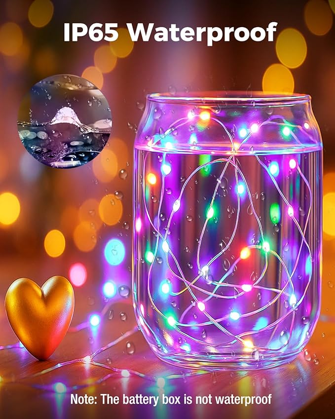 btfarm 12 Pack Fairy Lights Battery Operated, 7FT 20 LED Mini String Lights - Image 3