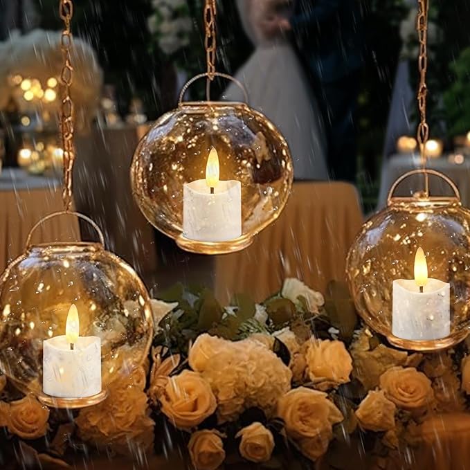 HL Rechargeable Waterproof Tea Lights, 100H+ Highly Bright Led Flameless Candles - Image 9