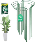 6 Pack 30 inch Plant Support Stakes, Heavy-Duty Half Round Peony Support by LKSSZS
