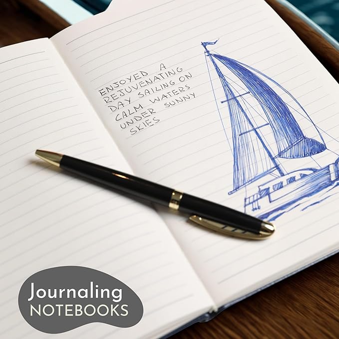 SETTINI Lined Journal, 192 Archival-Quality Pages, QuillEase Bleed-Free Paper - Image 7