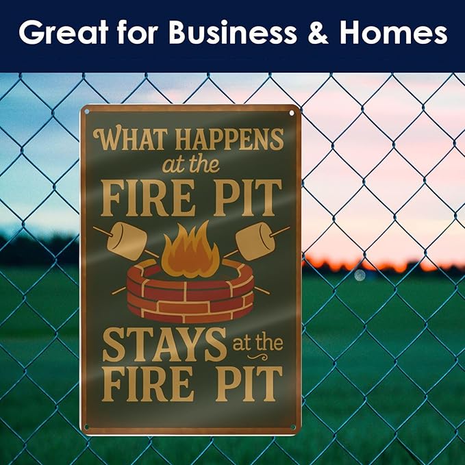 Funny Firepit Metal Sign - Image 5