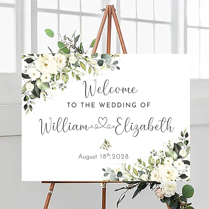 Welcome To Our Wedding Welcome Sign Personalized, Reserved Signs - Image 3