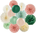 Sage-Green Pink-Beige Boho Party-Decorations Streamers by LastingSurprise