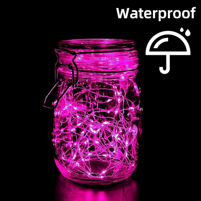 LAMPHOME 6 Pack Fairy Lights Battery Operated String Lights 6.6ft 20 Led Mason - Image 5