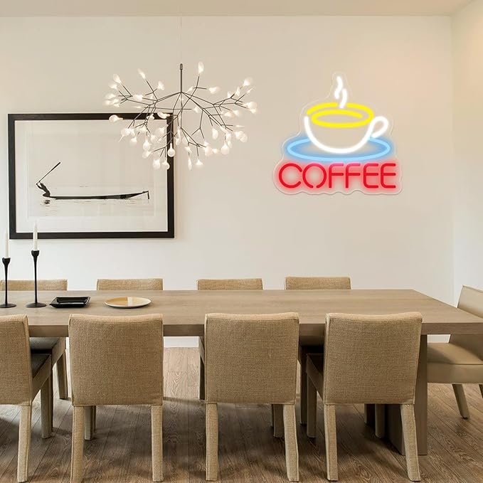 Coffee Neon Sign Coffee LED Sign Coffee Bar Neon Sign But First Coffee Neon Sign - Image 2