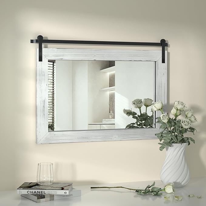 COGOOD Farmhouse Barn Door Mirror - Image 3