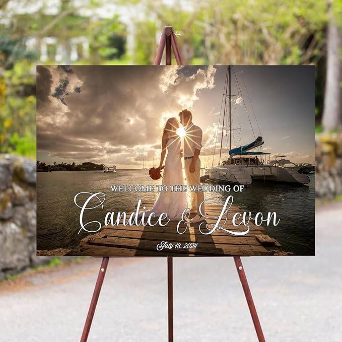 Photo Wedding Sign, Welcome Wedding Sign, Wedding Welcome Sign, Welcome Sign - Image 3