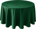 Biscaynebay Textured Fabric Christmas Round Table Cloth 90", Hunter Green Water by Biscaynebay