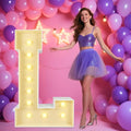 Marquee Light Up Letters: 4FT Large Decorative Signs by Unknown