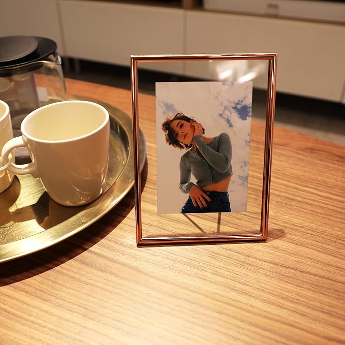 Rose Gold Floating Frame with “Heart”, - Image 5