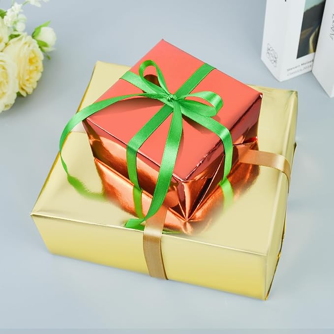 KMER LIFE Metallic Wrapping Paper Roll 17 x 394 inch - Image 3