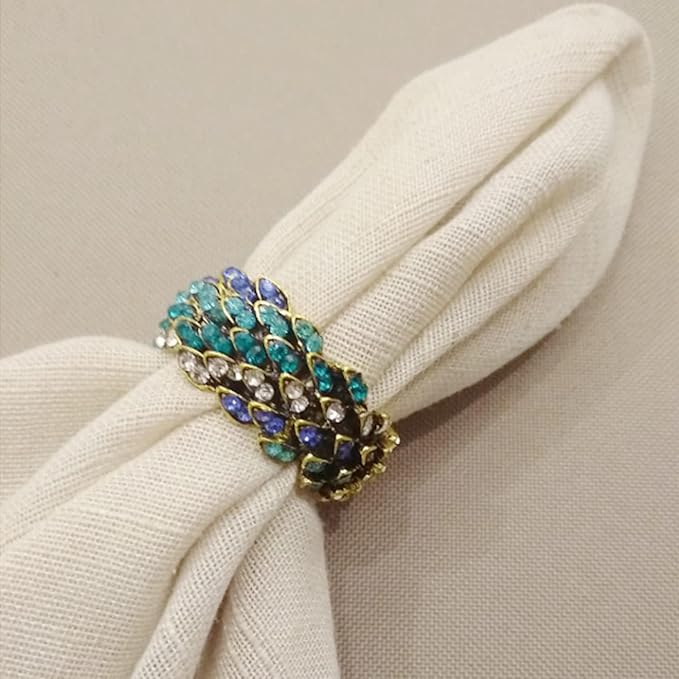 Jeweled Napkin Rings Set of 12 - Image 5