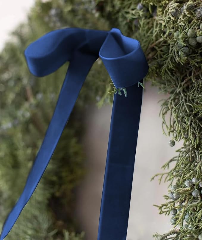 Royal Blue Velvet Ribbon 1.5'' 25 Yards - Image 3
