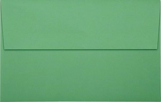 LUXPaper A10 Invitation Envelopes | Peel & Press | 6" x 9 1/2" | Holiday Green - Image 2