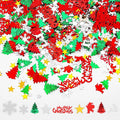 4800pcs Christmas Confetti, Xmas Table Confetti Snowflake Santa Claus Metallic by Unknown