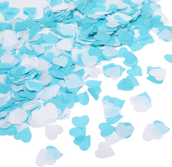 5000Pcs Heart Confetti, Table Confetti Hearts Shaped by Unknown