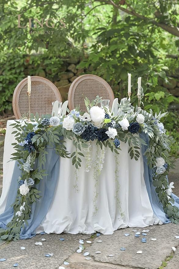 Ling's Moment 9FT Spring Flower Garland- Wedding Arch Flowers - Image 4