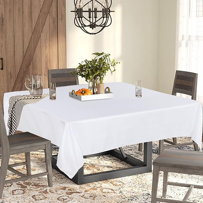 Fitable Square Tablecloth 54x54 inch Tablecloth Stain and Wrinkle Resistant - Image 2