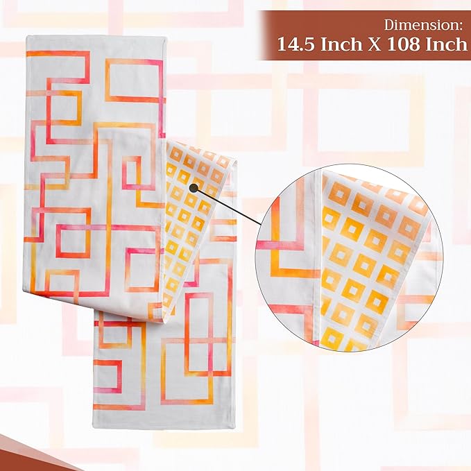 Maison d' Hermine Table Runner 100% Cotton Double Layer Table Runners 108 - Image 4
