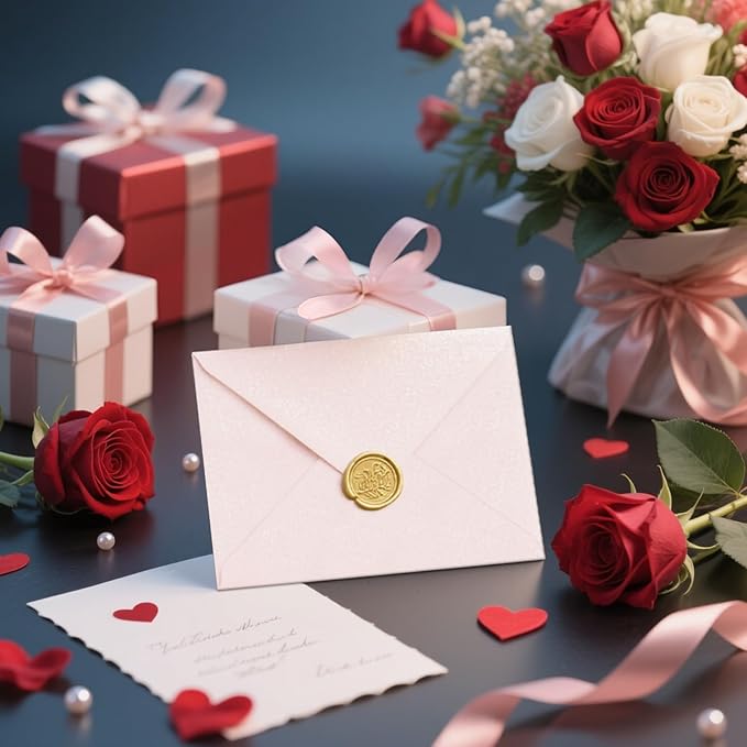 50 PCS Pearl Pink A7 Envelopes - Image 8