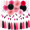 Hot-Pink Black Party-Decorations by Hugtmr