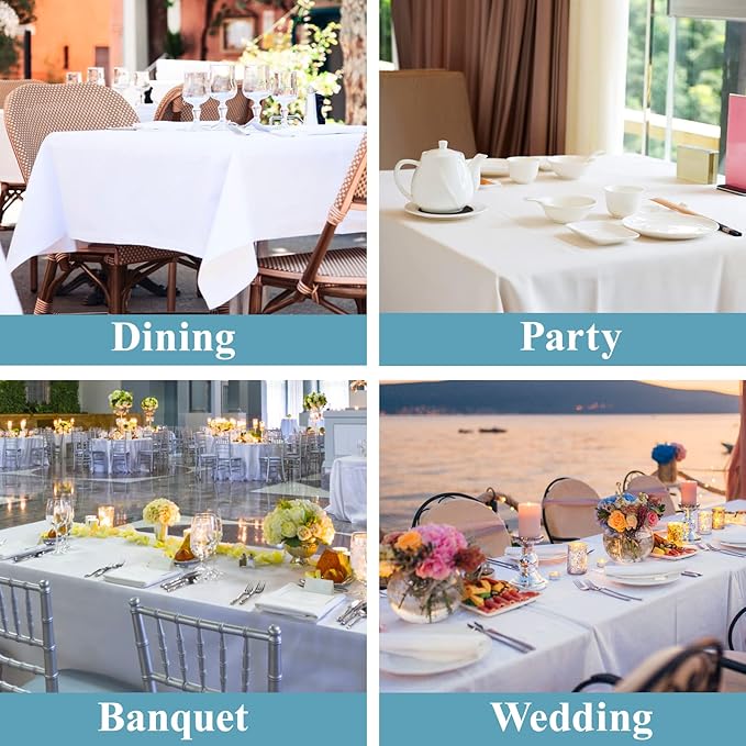 VidaFete Tablecloth 60 * 120inch 10pack Rectangle Table Cloth Polyester - Image 6