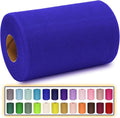 Royal Blue Tulle Fabric Roll 6 Inch X 300 FT Matte Tulle Ribbon Netting Mesh by MIGLORIA