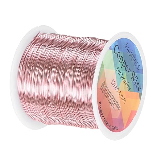 0.4mm Jewelry Wire, 26 Gauge 328FT Craft Wire Copper Beading Wire by MMETERXITY