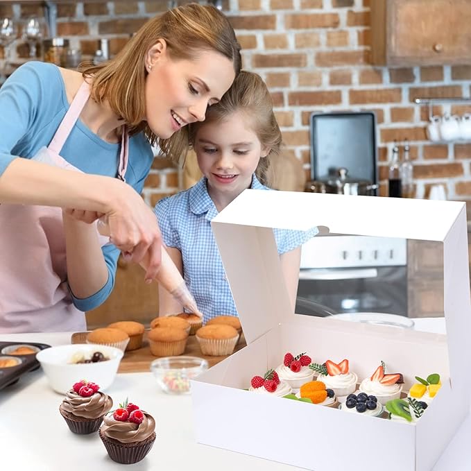 VGOODALL 12 Count Cupcake Boxes - Image 6