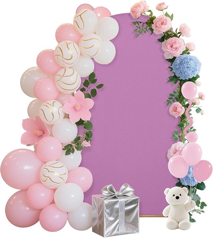 6.6FT Wedding Arch Covers Arch Backdrop Cover Arch Stand Covers Set Arch Cover by Unknown
