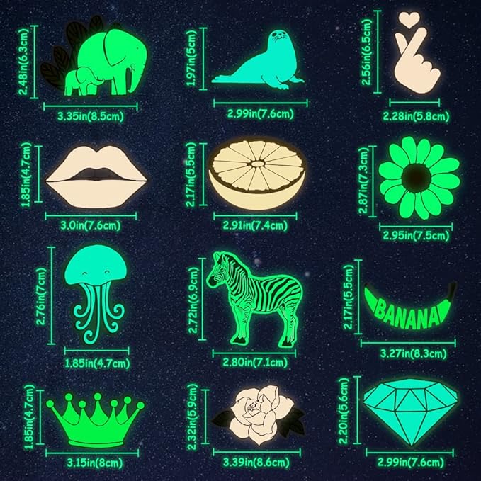 QTL Glow in The Dark Stickers for Wall Stickers for Kids Glow in Dark Stickers - Image 5