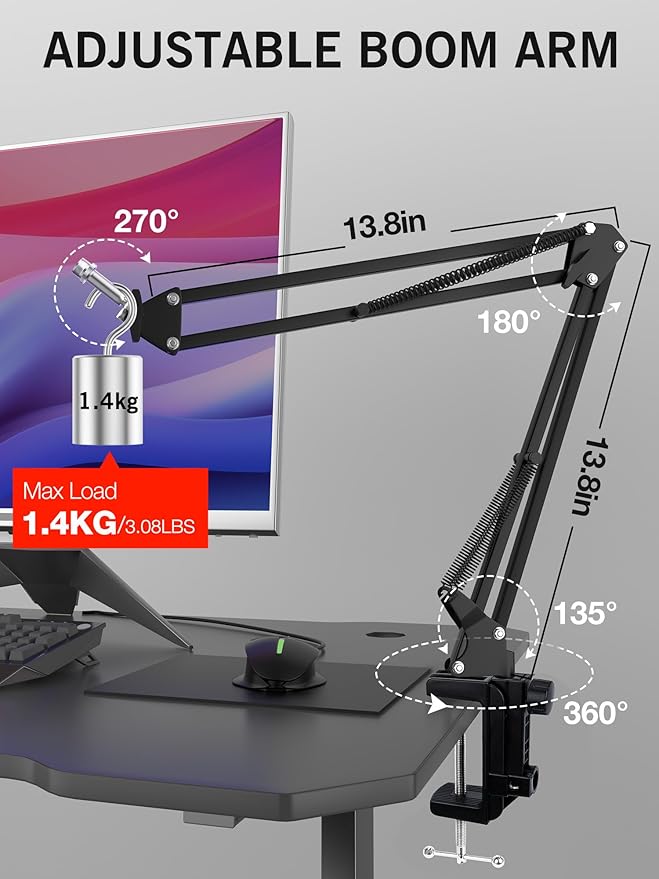 For HyperX QuadCast 2 Boom Arm - Image 3