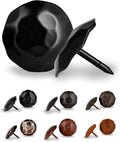 10 Pack 1.25" Round Head Iron Clavos Decorative Nails – Black – Handmade Rustic by BorderlandRusticHardware