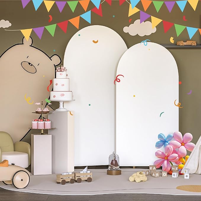Set of 2 Arch Backdrop Cover, High Elastic Wrinkle-Resistant Arch Cover - Image 3