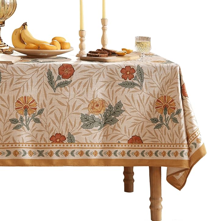 patdrea Designer French Vintage Small Rectangular Tablecloth, Dacorative Cover by Welcometopatdrea