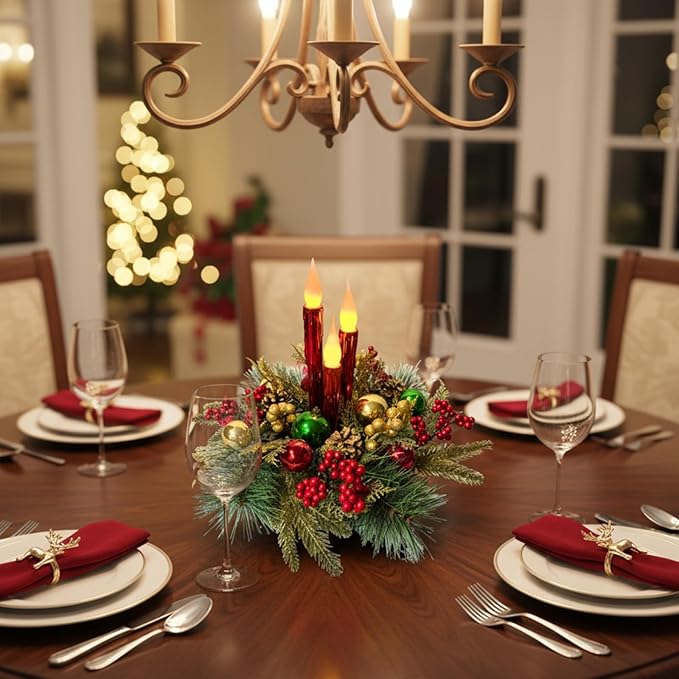 Christmas Floral Arrangement Centerpiece - Image 7