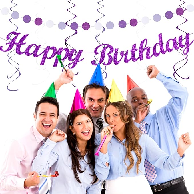 Purple Lilac-Lavender White Women Birthday Party-Decorations - Image 7