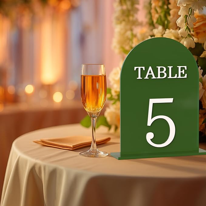 Arch Wedding Table Numbers 1-20 - Image 5
