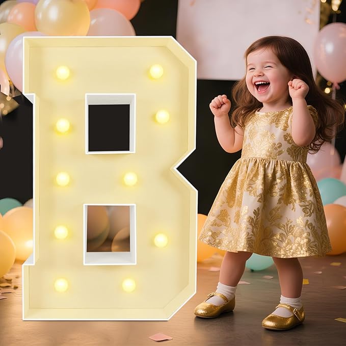 Marquee Light Up Letters: 3FT Large Decorative Signs by Unknown