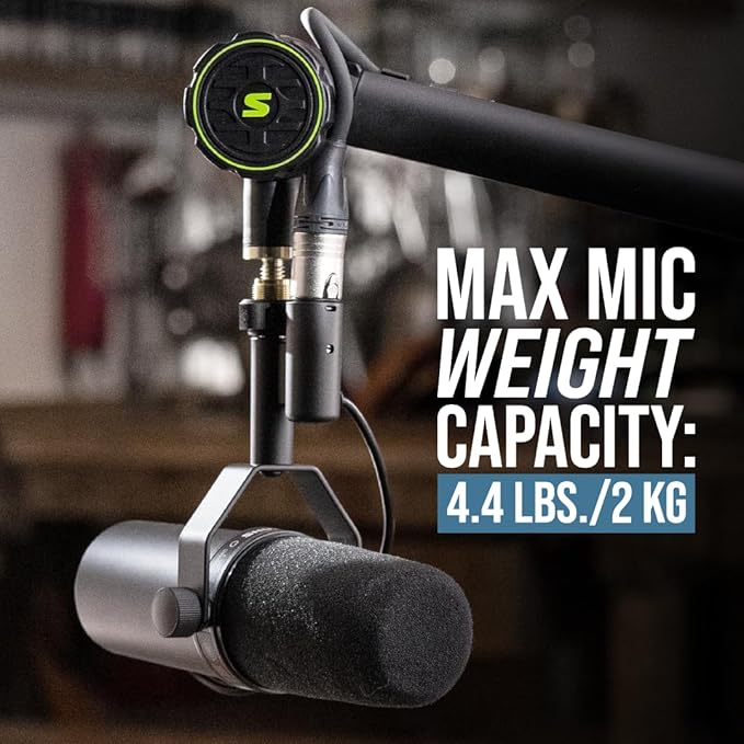 Shure by Gator Deluxe Articulating Desktop Podcasting Mic Boom Arm - Image 4